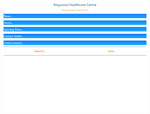 Tablet Screenshot of maywoodsurgery.com